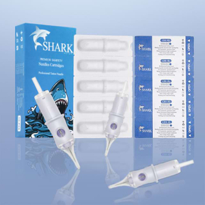 Einweg -Tattoo -Nadel -Set Blue Box White Nadel