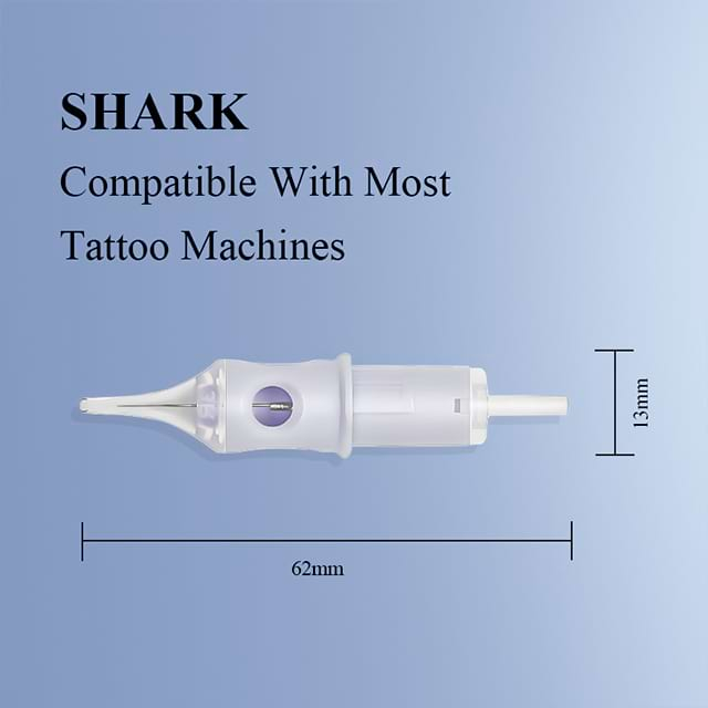 Einweg -Tattoo -Nadel -Set Blue Box White Nadel