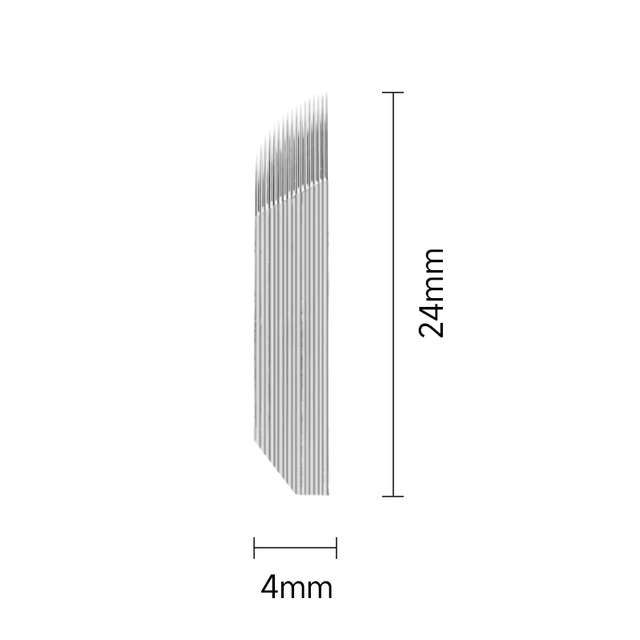 Fixpmu Doppelreihe Nadel Micro Blade Permanent Make -up Eyebrow